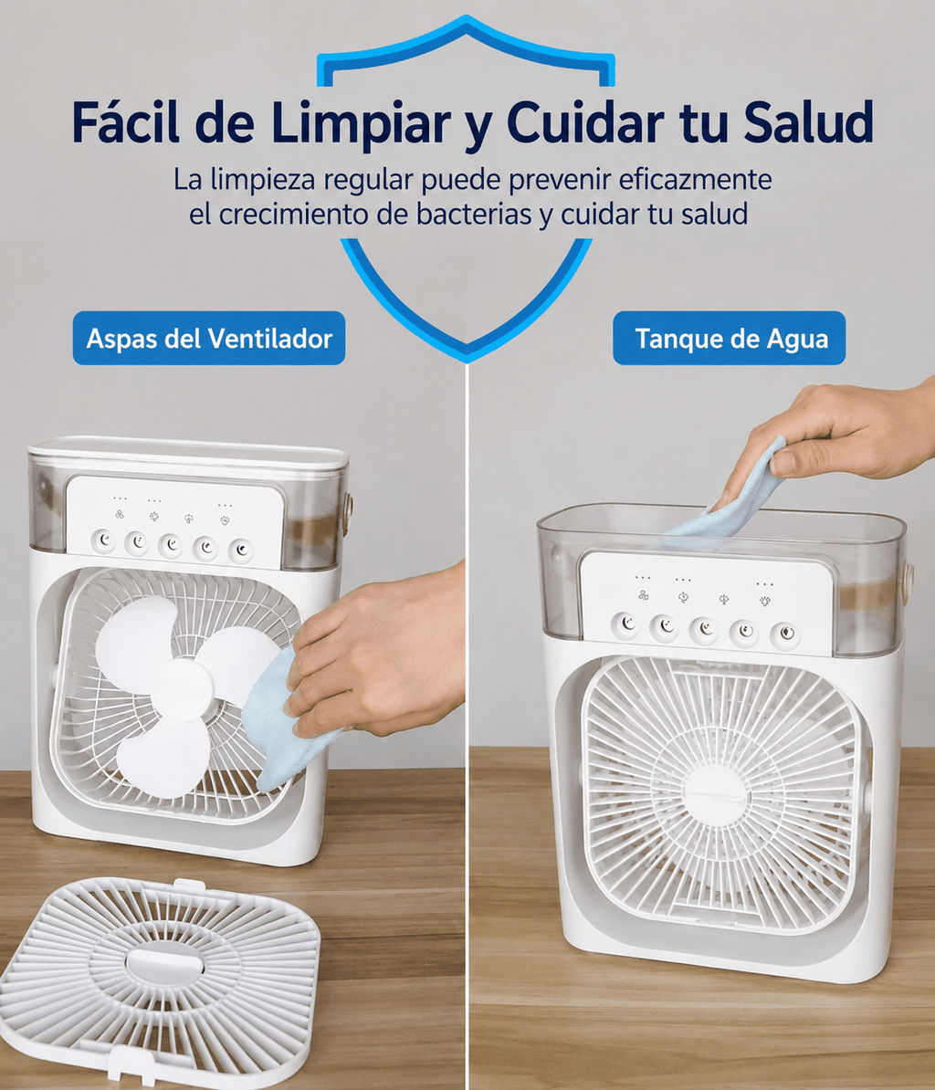 Mini Enfriador de Aire con Agua y Hielo -❄️ BreezeLift®